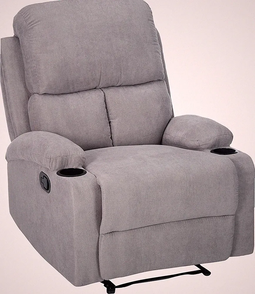 32 Gray Linen Recliner
