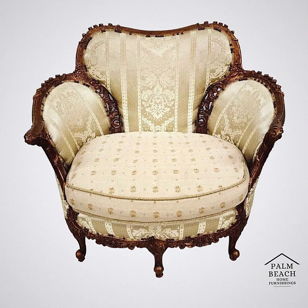 Boudoir Lounge Chair by CAROL HICKS BOLTON & EJ VICTOR with Pillows